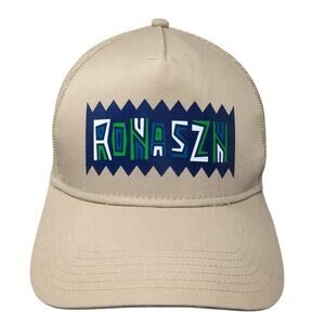Rona Szn Snapback Trucker Hat Brown One Size Adjustable Mesh Back Full Send